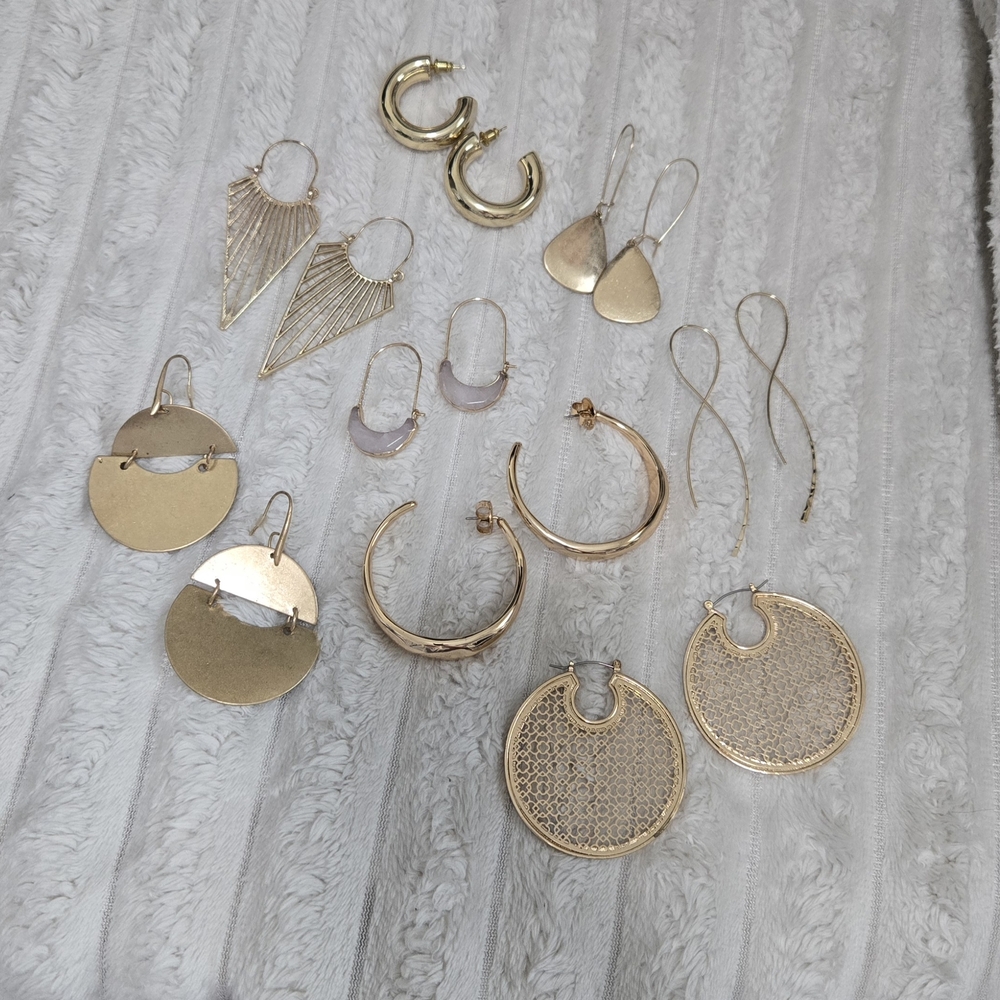 Gold Earrings Bundle